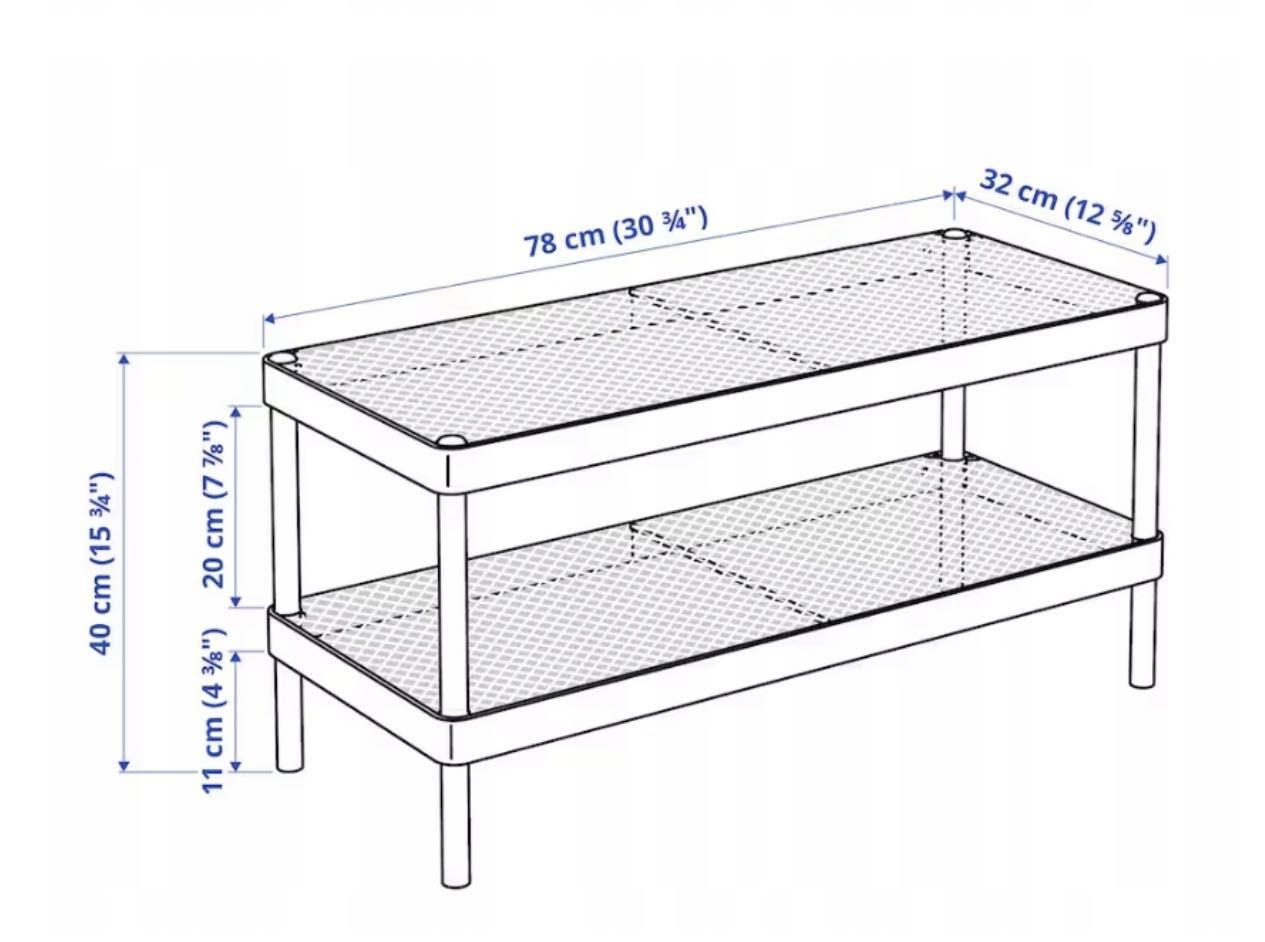 Szafka na buty Ikea 78 x 40 x 32 cm biały