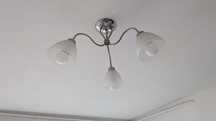 Lampa żyrandol sufitowa retro 3 żarówki