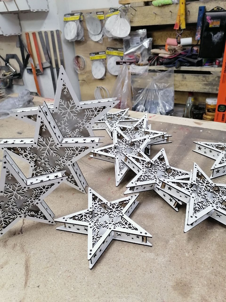 Новогодние игрушки, подарки, деревянные игрушки, лазерная резка