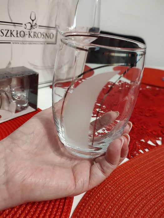 Komplet szkła Krosno Płetwa 18 el. + GRATIS Okazja Prezent Ślubny