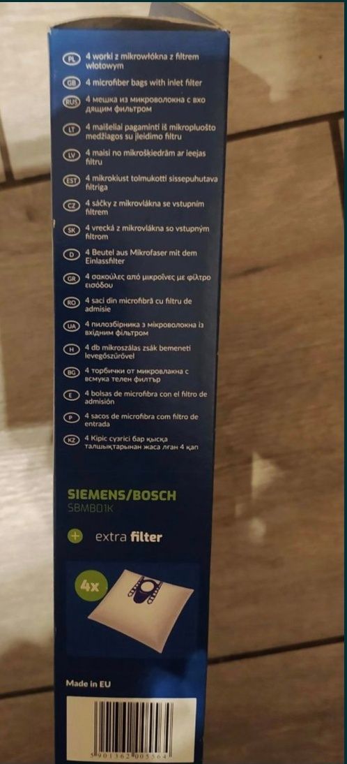 Worki do odkurzacza Siemens Bosch (3 opakowania)