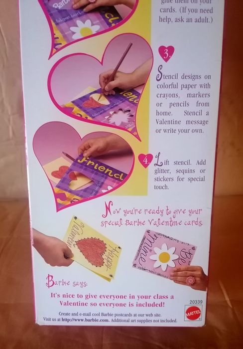 Barbie Make A Valentine, ano 1998, Mattel #20339