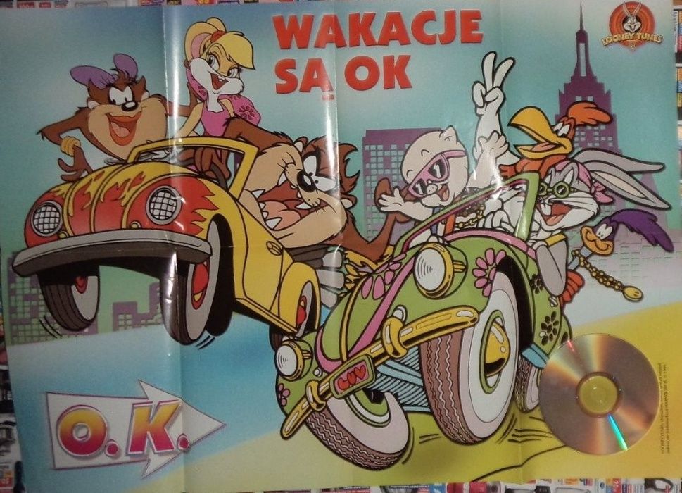 Plakat bajki animowane poster cartoons Looney Tunes 1999, Warner Bros