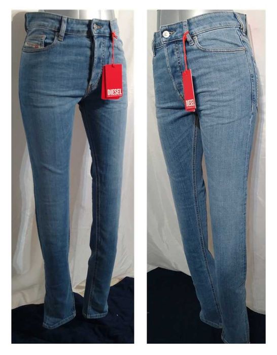 Diesel d-luster calças de ganga para homem (331)