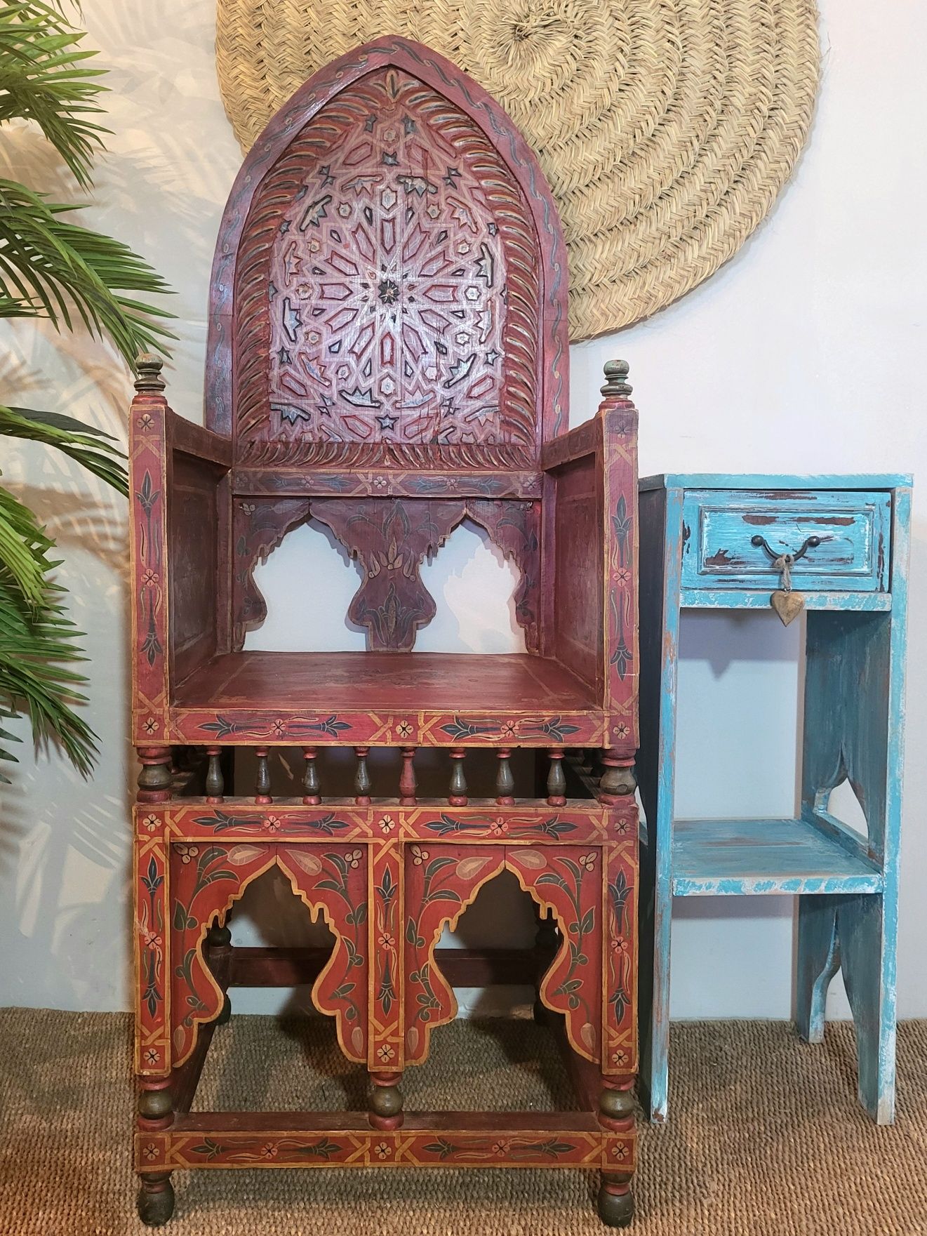 cadeirao, altar, trono, indiano, rustico