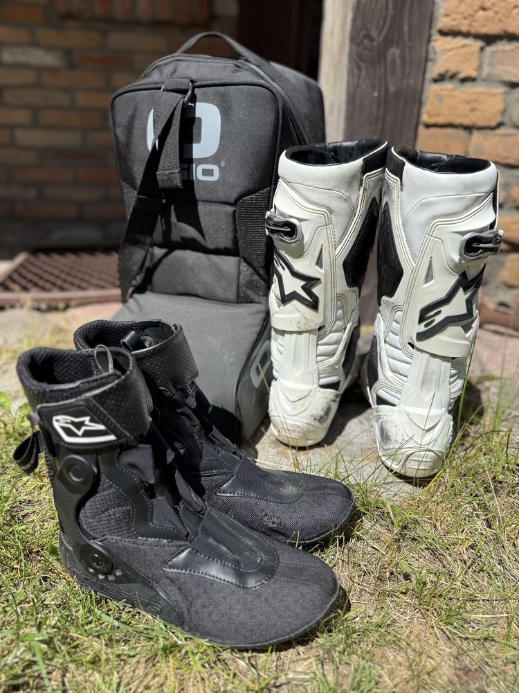 Alpinestars Tech 10 roz. 43 biale plus torba na buty ogio