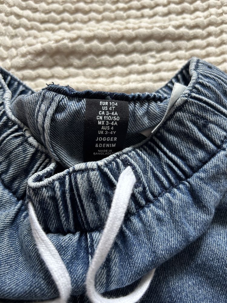 H&M spodnie hm dzinsy jeansy jeans 104 stan idealny