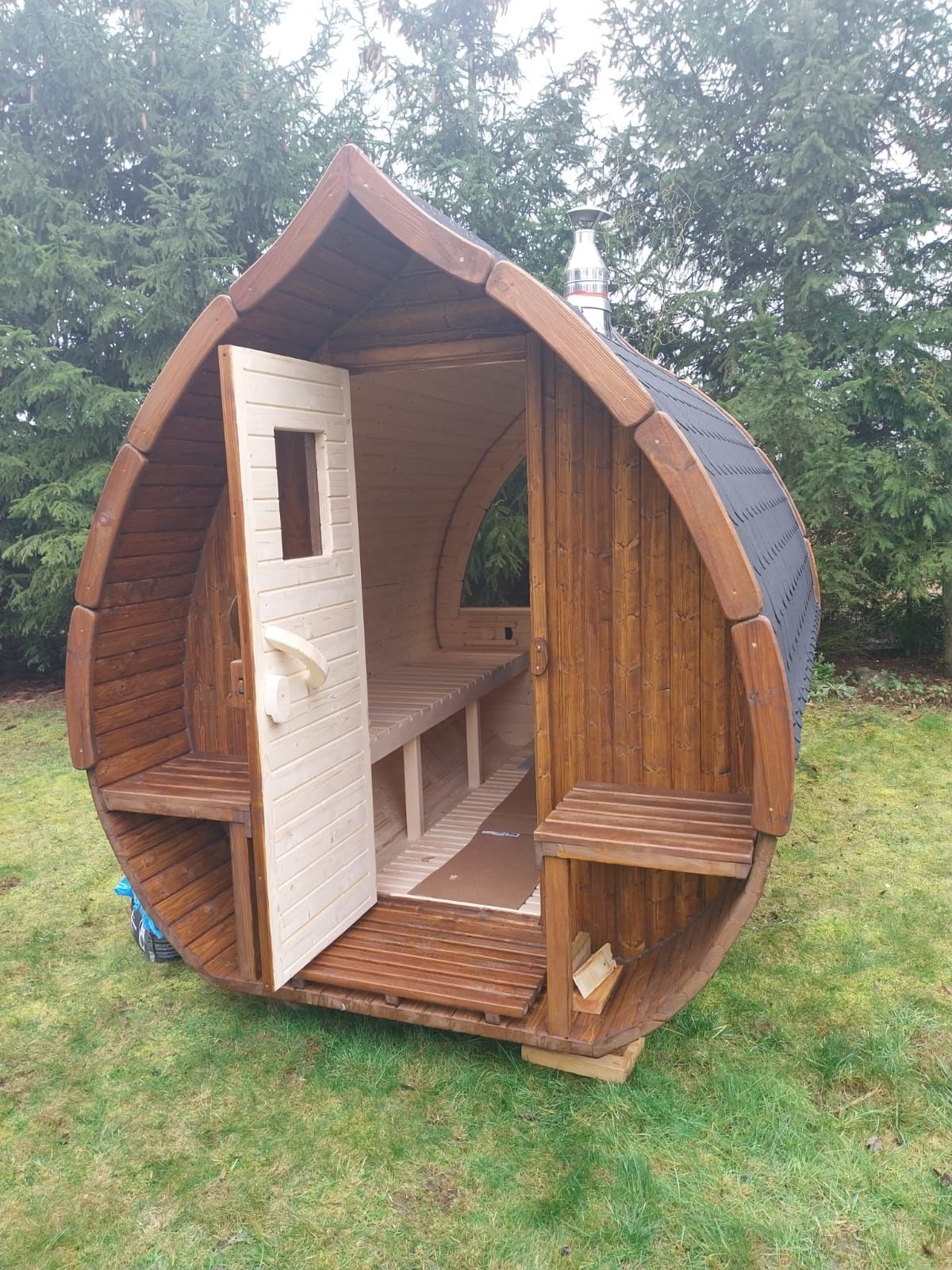 Sauna ogrodowa drewniana
