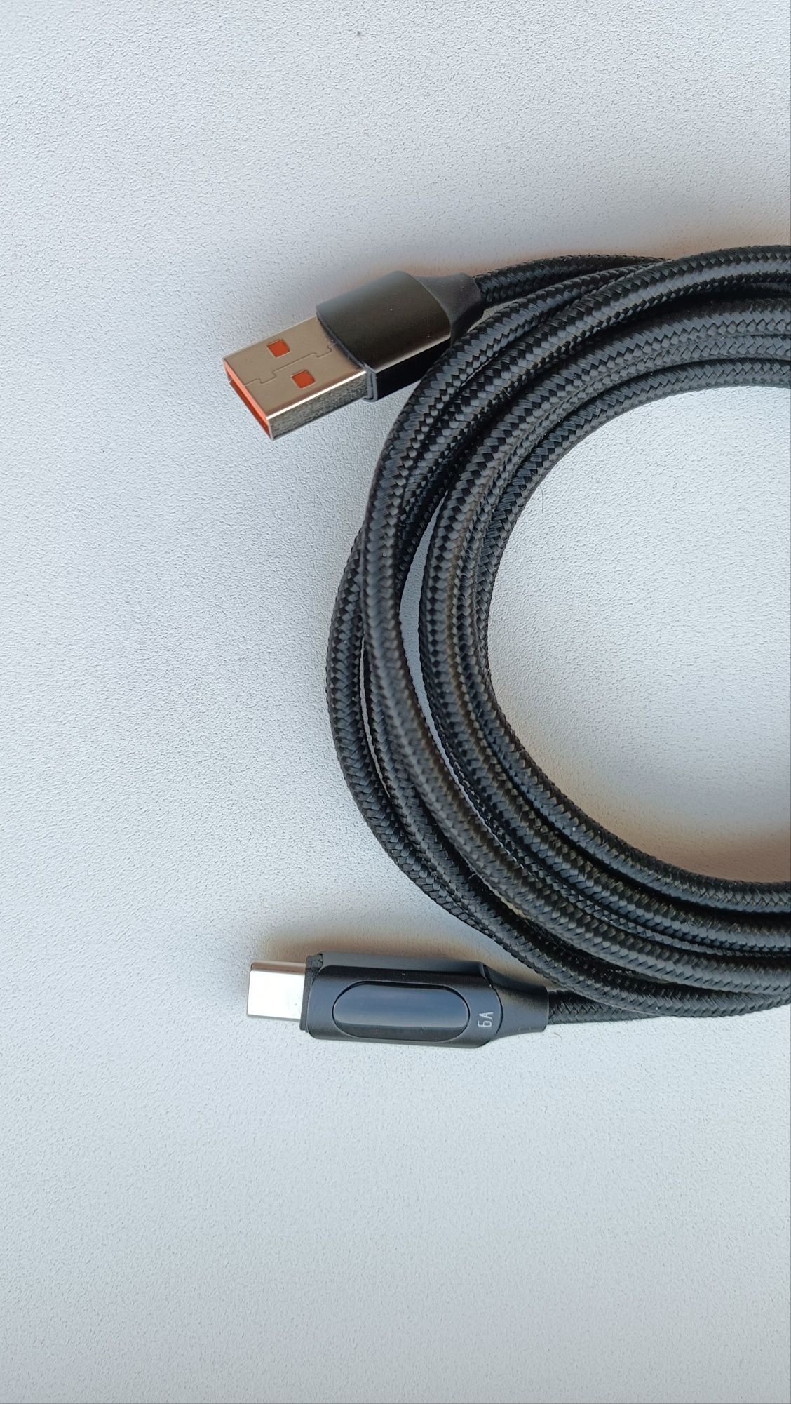 Кабель Toocki USB A/USB Type-C, 100w, 6A, 2м, з екраном,швидка зарядка