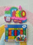Nowe drewniane klocki, puzzle