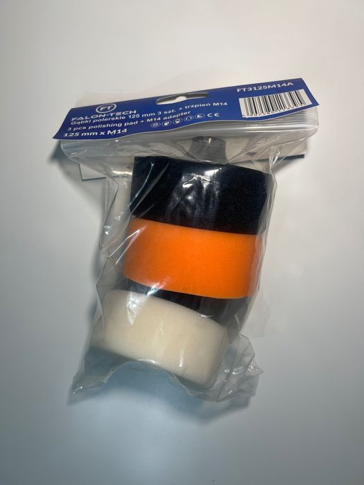 Zestaw gąbek padów poleskich do samochodu 3 szt