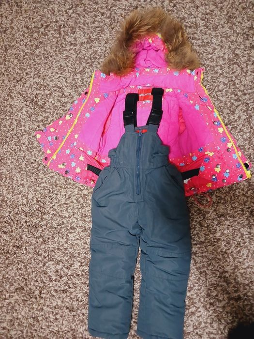 Зимовий комбінезон для дівчинки 74-80см