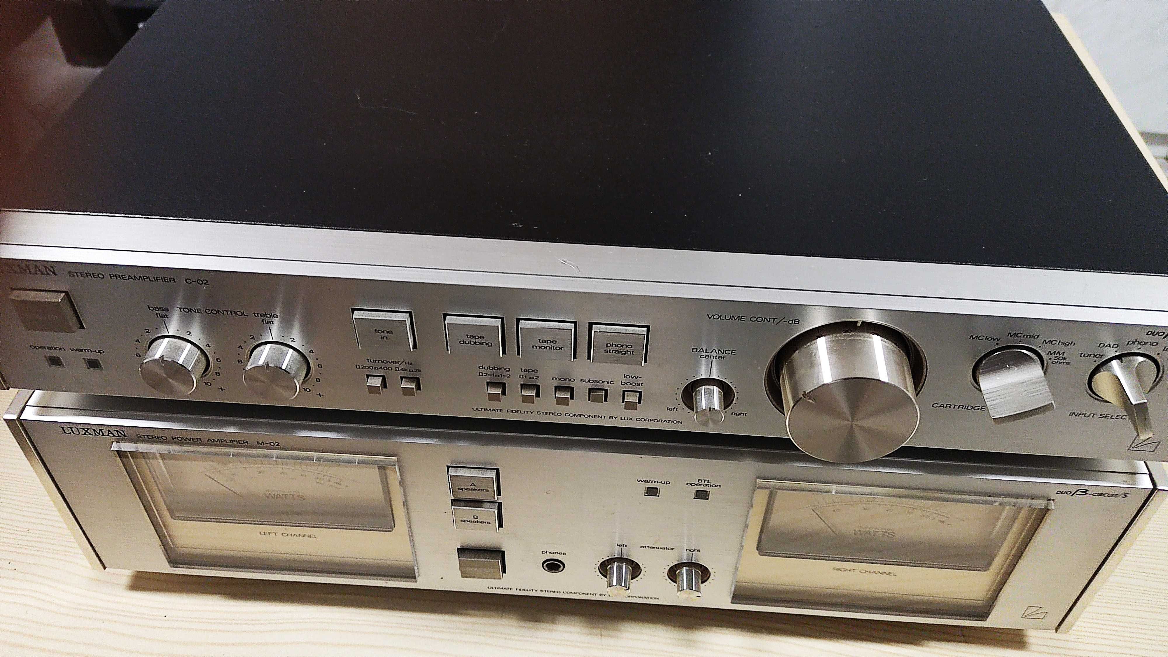 Luxman M-02,C-02 po rewitalizacji super stan