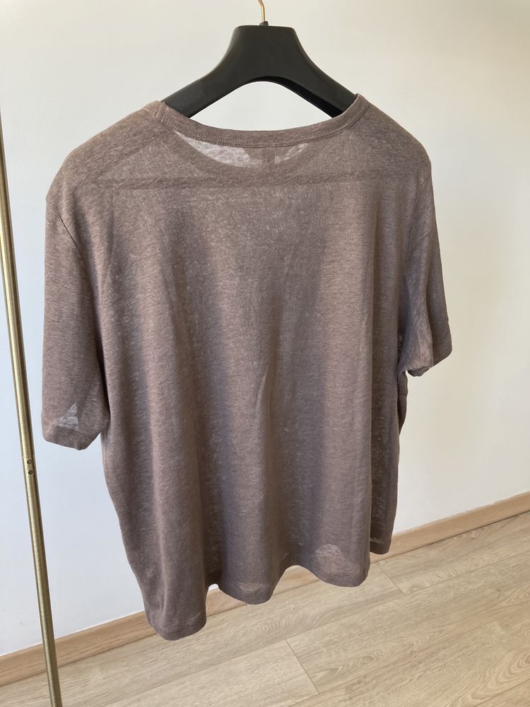 H&M tshirt oversize 100% len nowy bez papierowej metki r. L /40