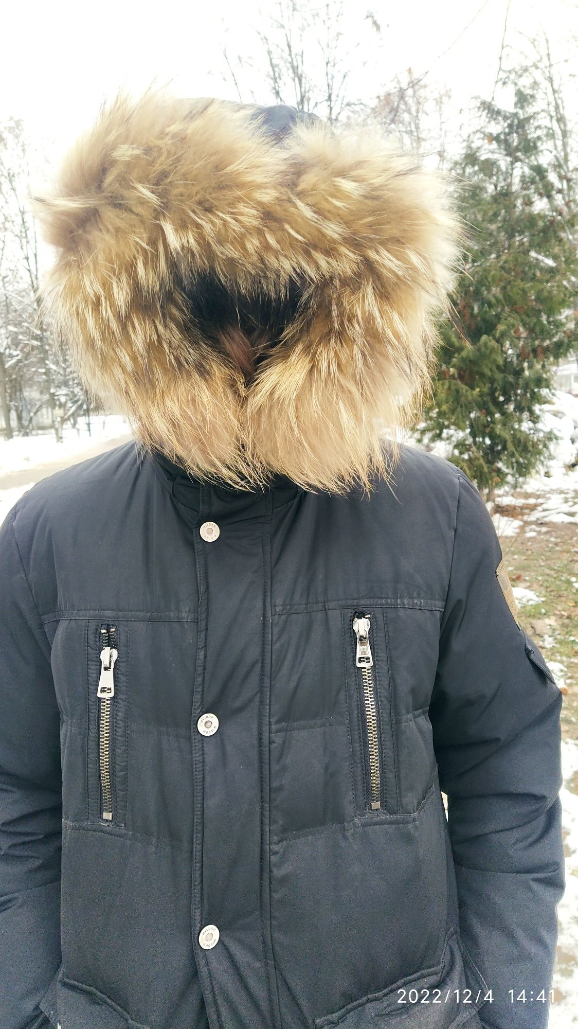 Пуховик куртка зимняя  рост 152 см
