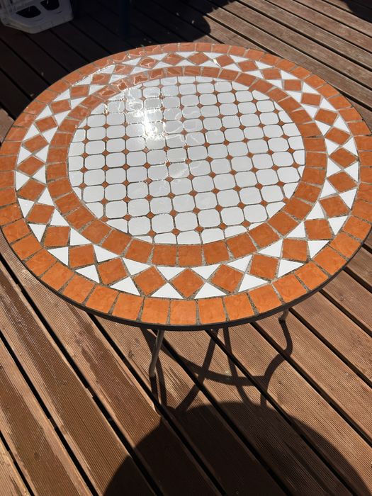 Mesa de Jardim em mosaico