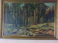 Картина маслом Корабельная роща Шишкин И.И., холст 900 х 600 мм