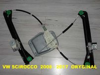 Podnośnik Mechanizm Szyby VW Scirocco Przód Prawy Oryginał 08-17 [3a]