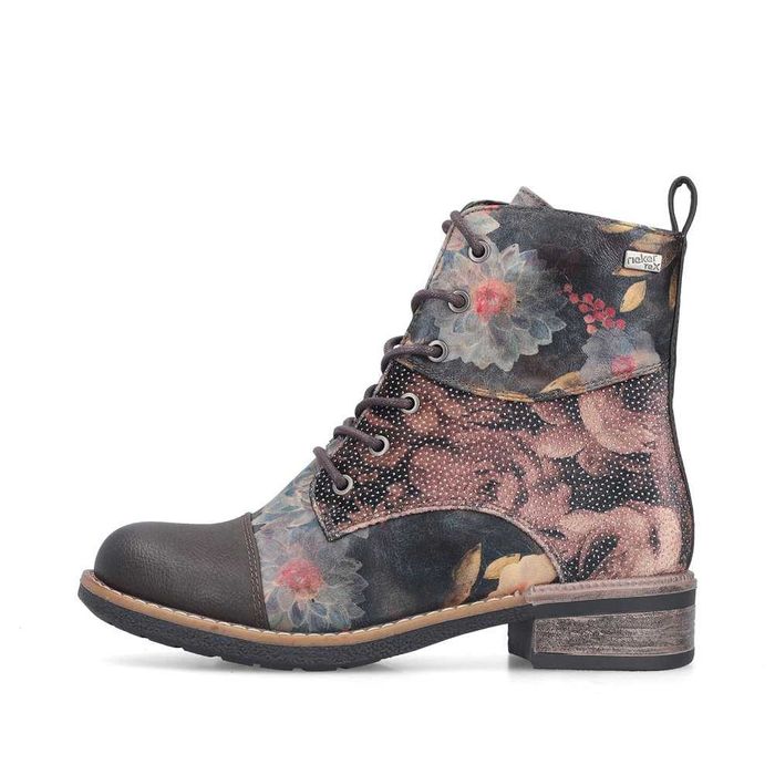 Botki w kwiart - Rieker - r: 36, 37, 38, 39, 40, 41,