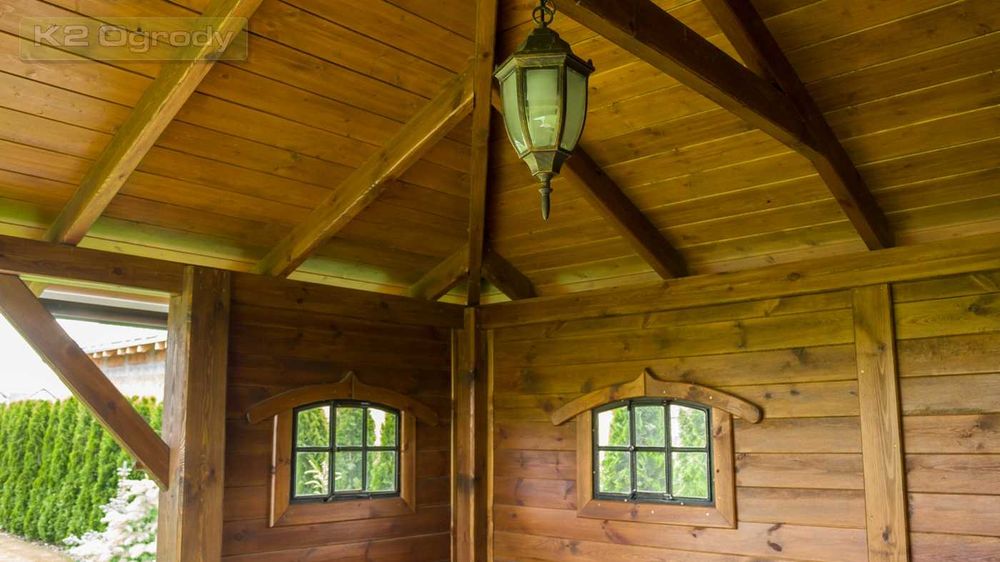 Altana prostokątna 6 x 4 m / Drewno KVH / Montaż w cenie