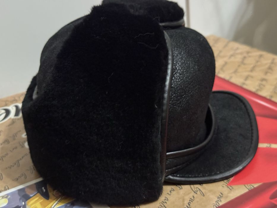 Мужская зимняя шапка цигейка