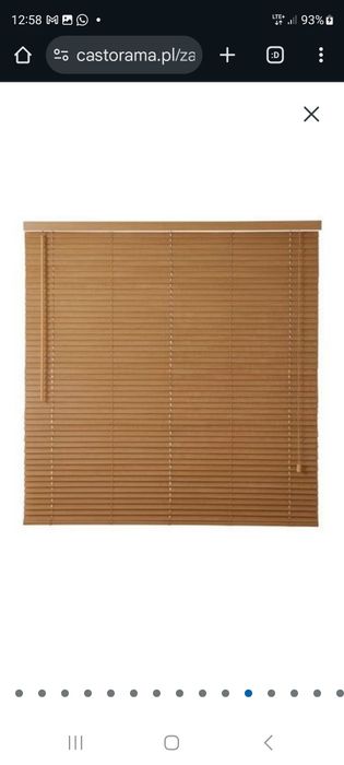 Żaluzja goodhome 160 cm kolor jasny brąz.