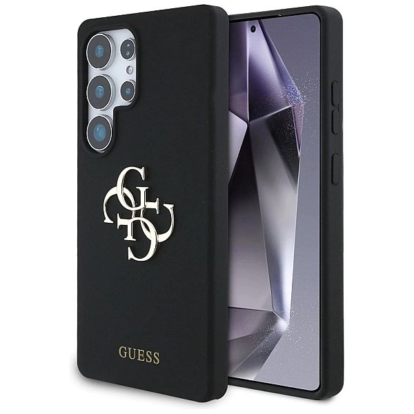 Etui Guess Silicone Big 4G Logo Bottom Script na Samsung Galaxy S25 Ul