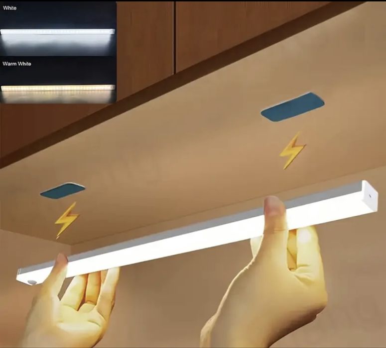 Nowoczesna taśma led lampka LED 20 cm z czujnikiem ruchu