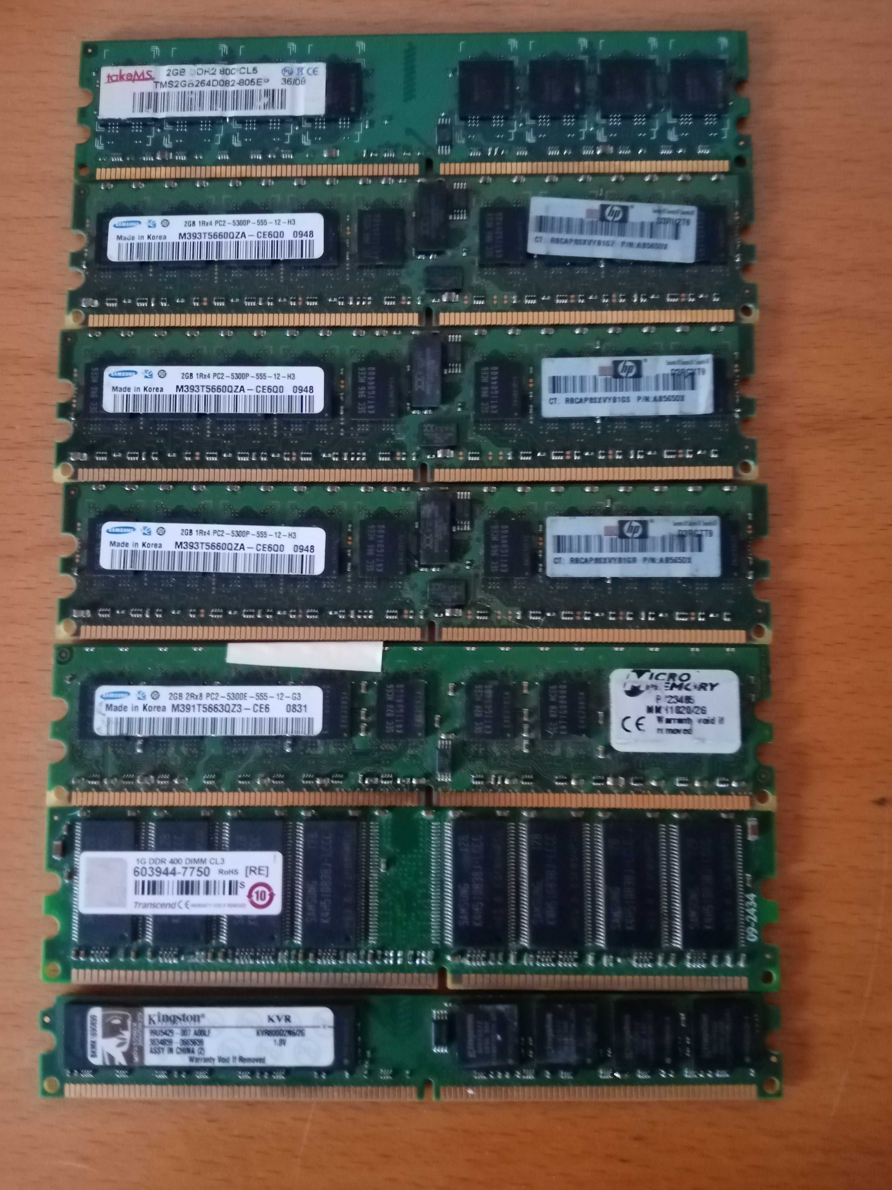 Memorias PC-Torre DDR3 e DDR2 e DDR4
