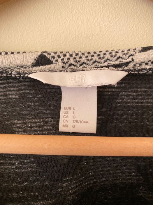 Camisola preta e branca H&M