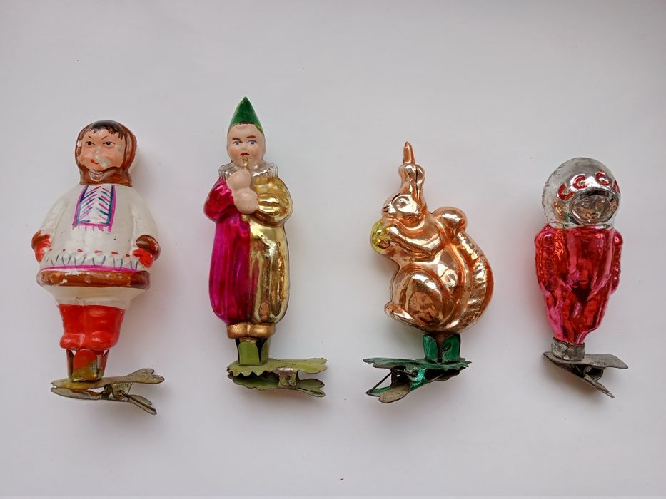 Винтажные елочные игрушки, СССР, 1950- 1960-е годы