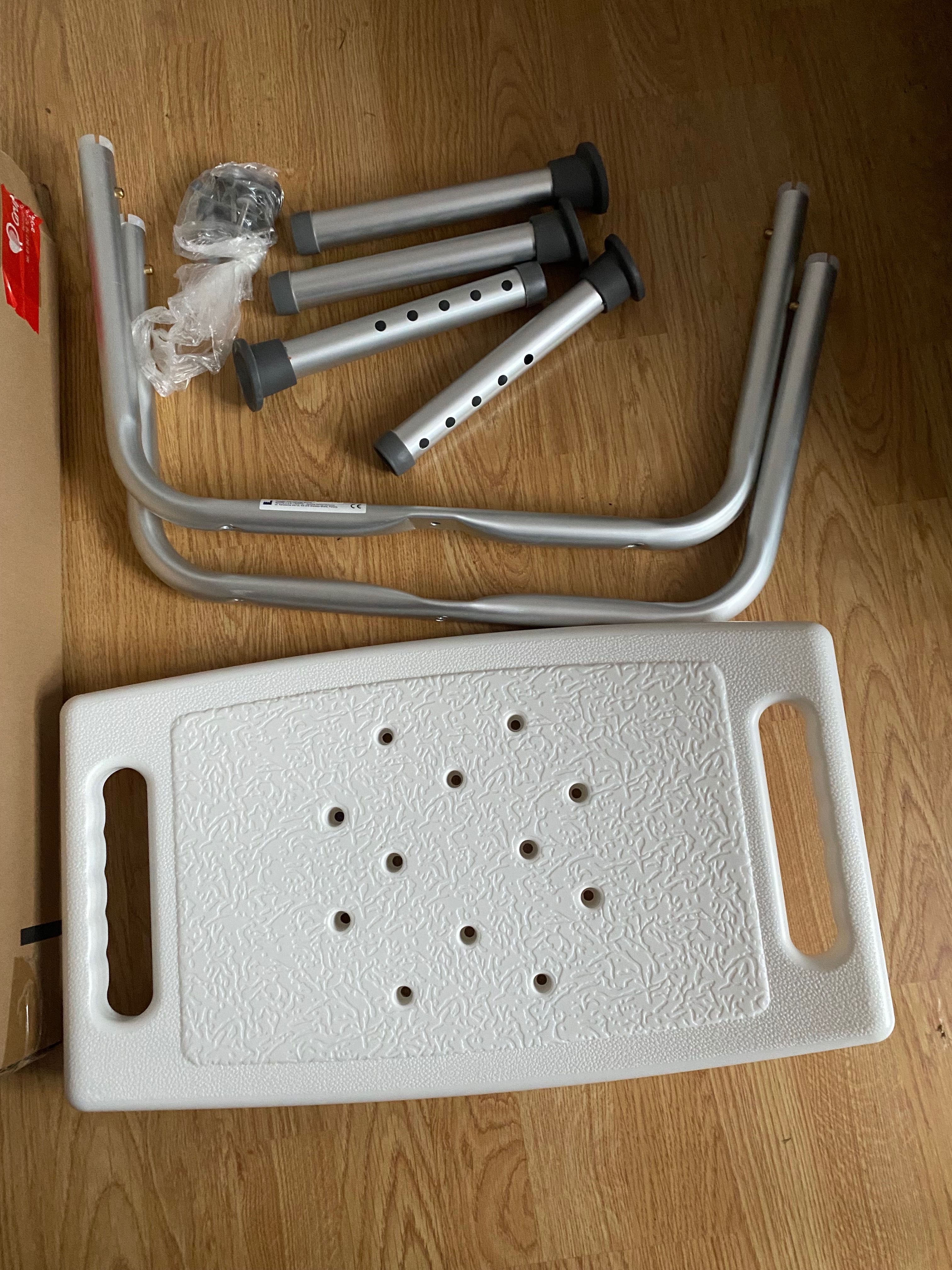 Taboret łazienkowy regulowany, ergonomiczny, nowy
