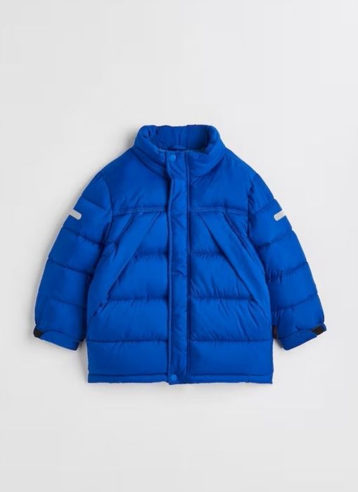 Kurtka zimowa pikowana watowana tgermoline odblaski chłopiec 122/ 128