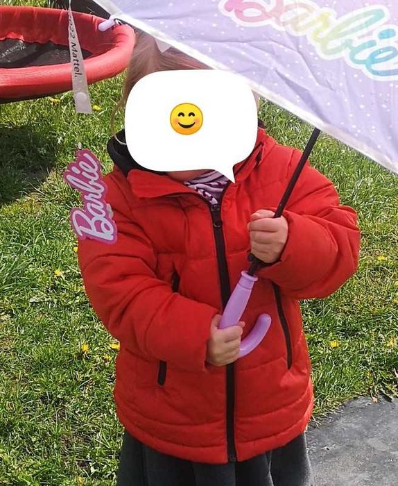 Primark pomarańczowa ocieplana kurtka z kapturem 98cm 2-3 lata