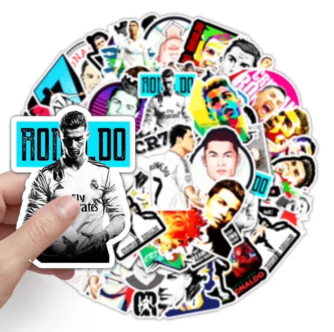 50 Autocolantes Stickers Cristiano Ronaldo