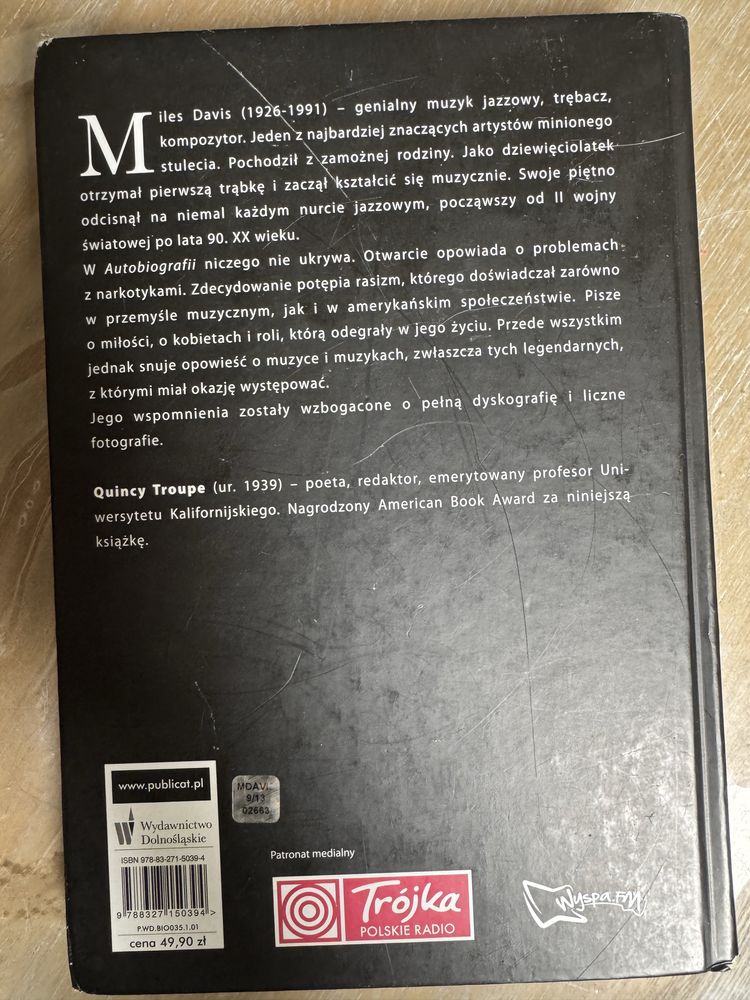 Miles Davis Autobiografia 1989