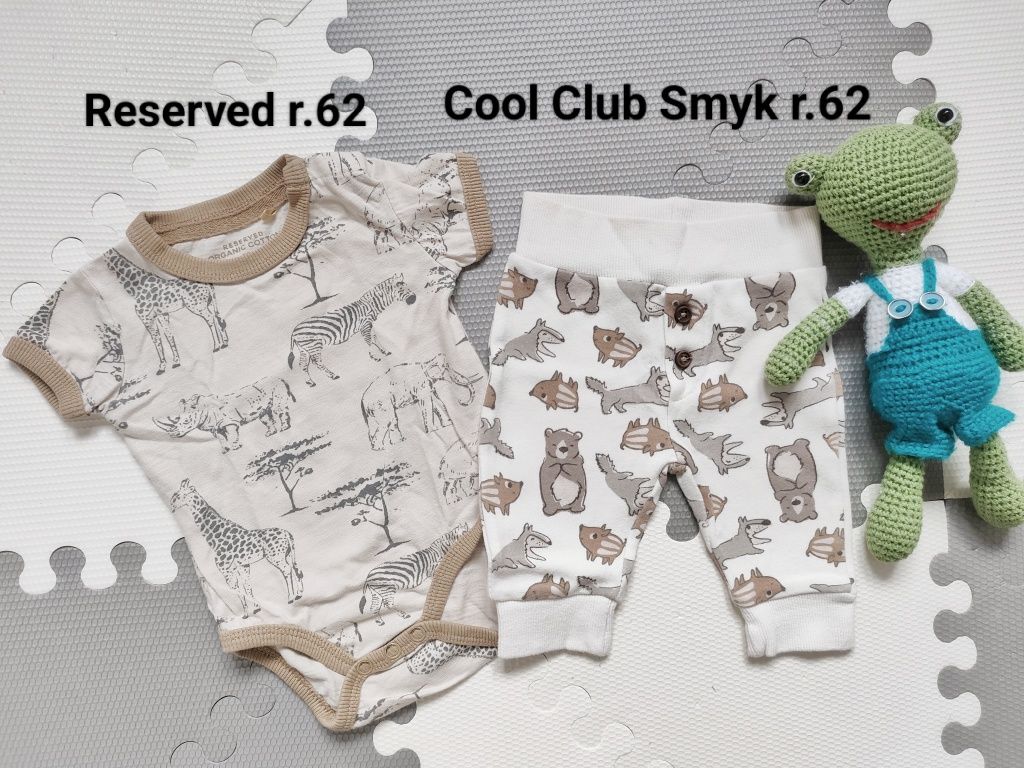 Body Spodnie Cool Club Smyk Reserved r.62 Cena całość