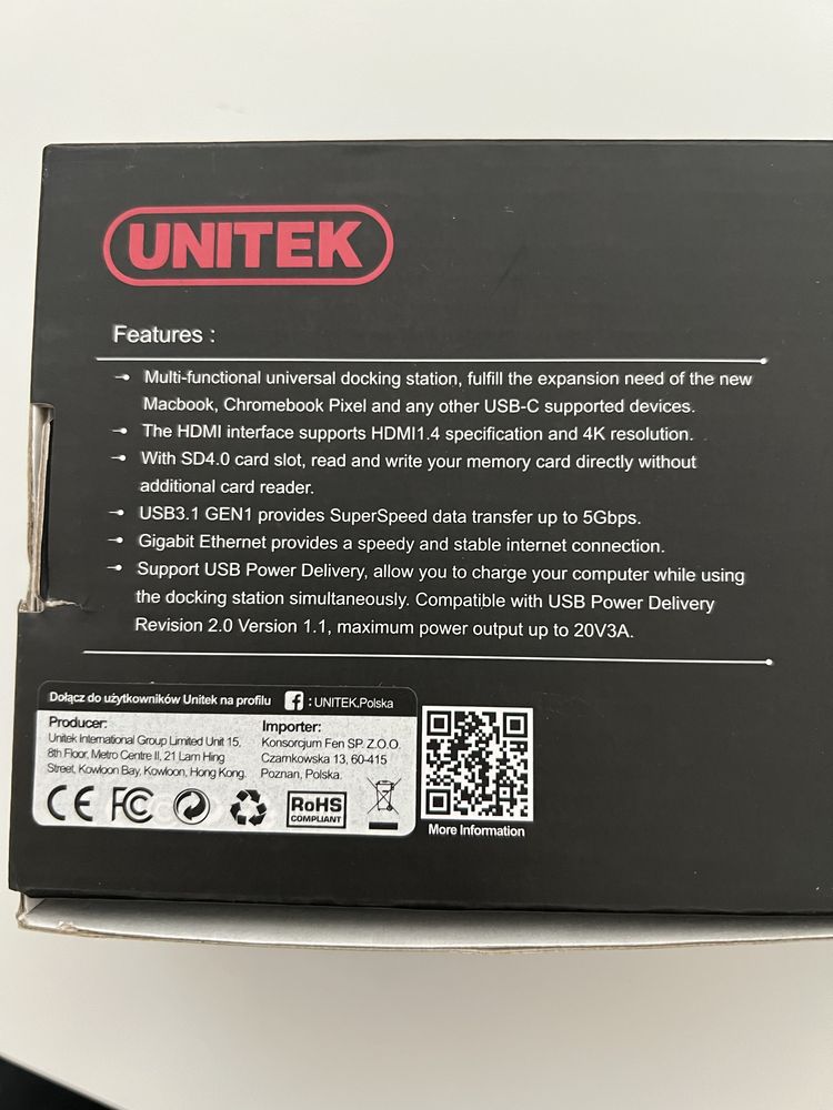 Stacja dokująca Unitek