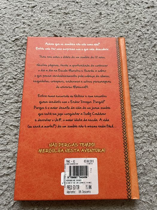 Livro Diario de um Zombie do Minecraft