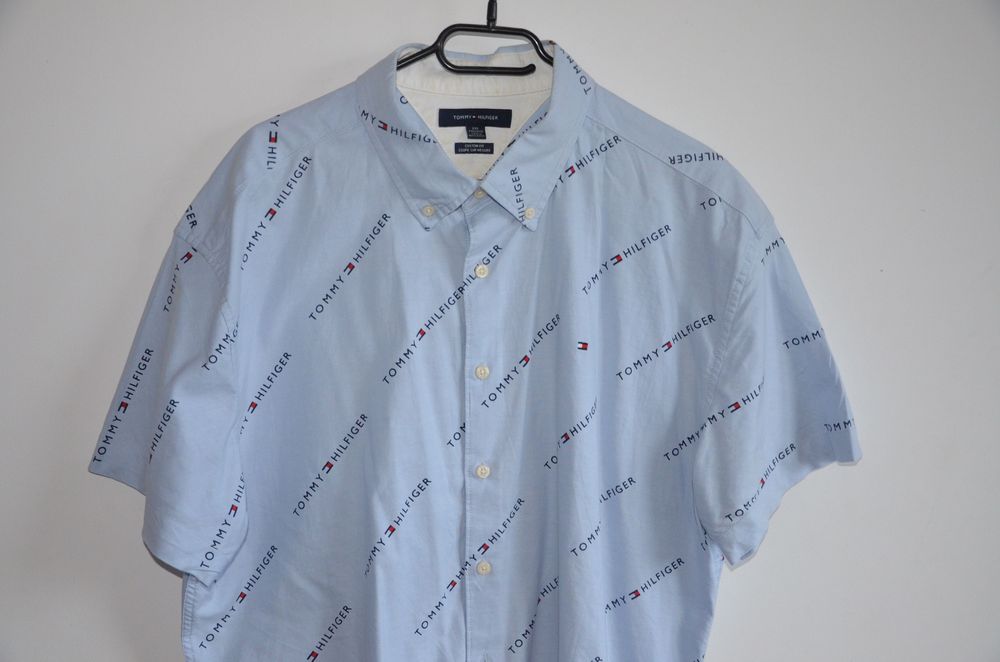 koszula Tommy Hilfiger r. XXL błękitna