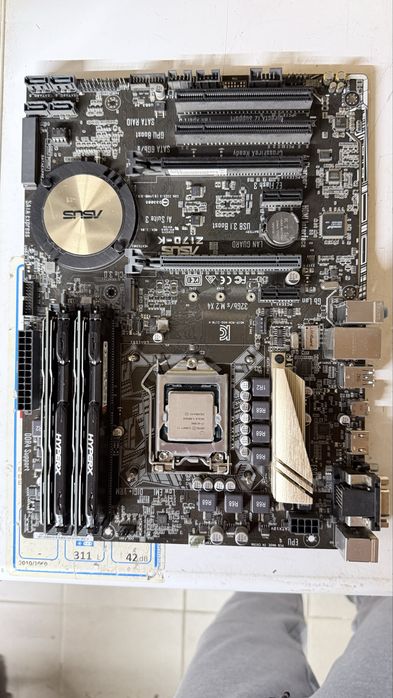 Zestaw Plyta główna Asus Z170-K Procesor Pentium i7 Ram 32GB