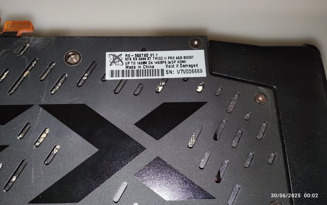 Placa gráfica Radeon XFX RX 5600T THICC II Pro 6 Gb Boost