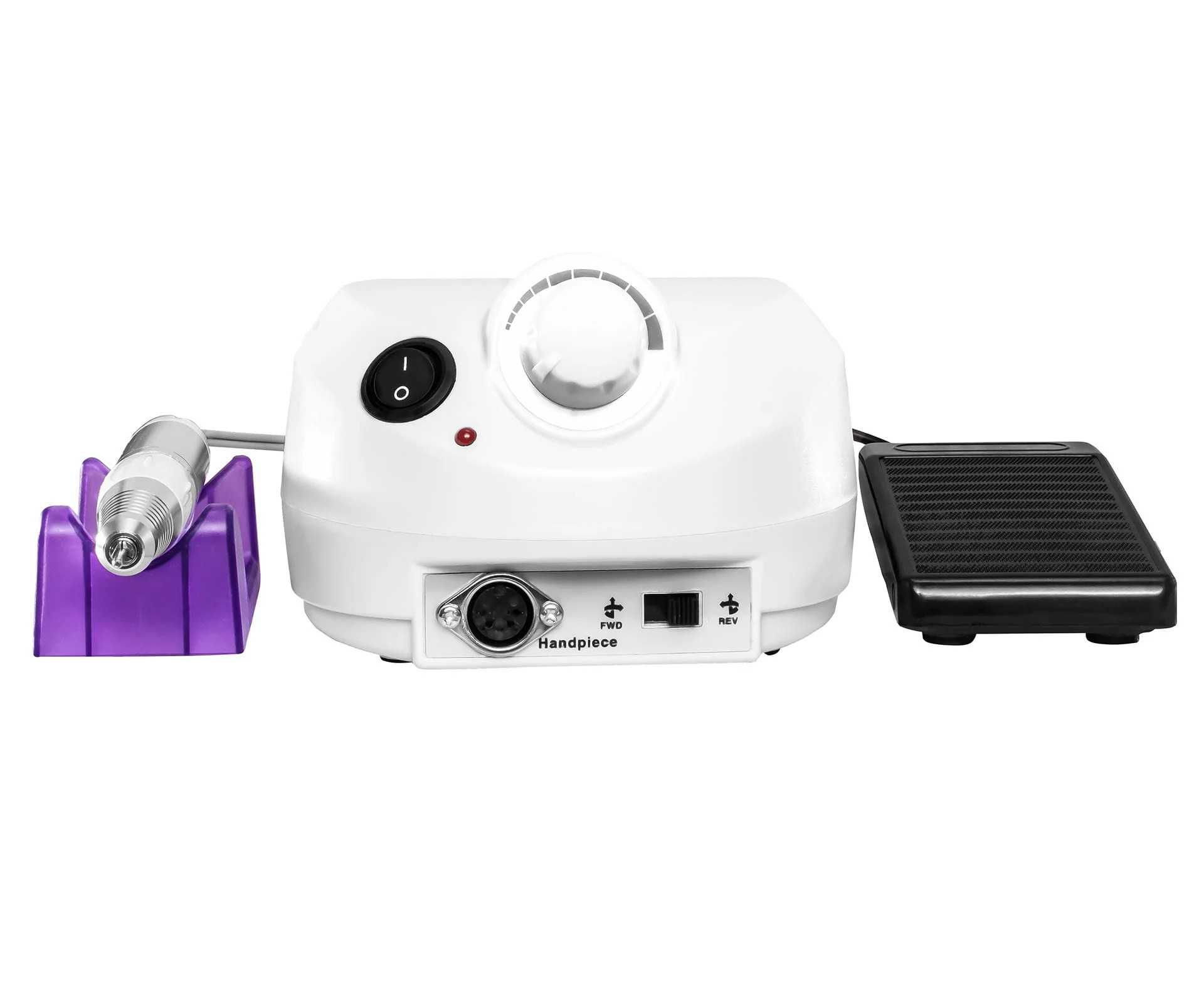 Frezarka Biała ZS 601 Clavier 65W do paznokci Manicure zestaw frezy