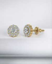 Сережки з діамантами,серьги с бриллиантами, 0,50 ct