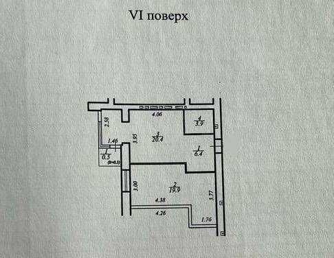 Продам 1 кв 51 м2 жк Дніпровська Брама 2