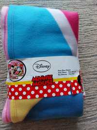 NOWY koc polarowy/narzuta 120×150 MINNIE MOUSE dla dziewczynki