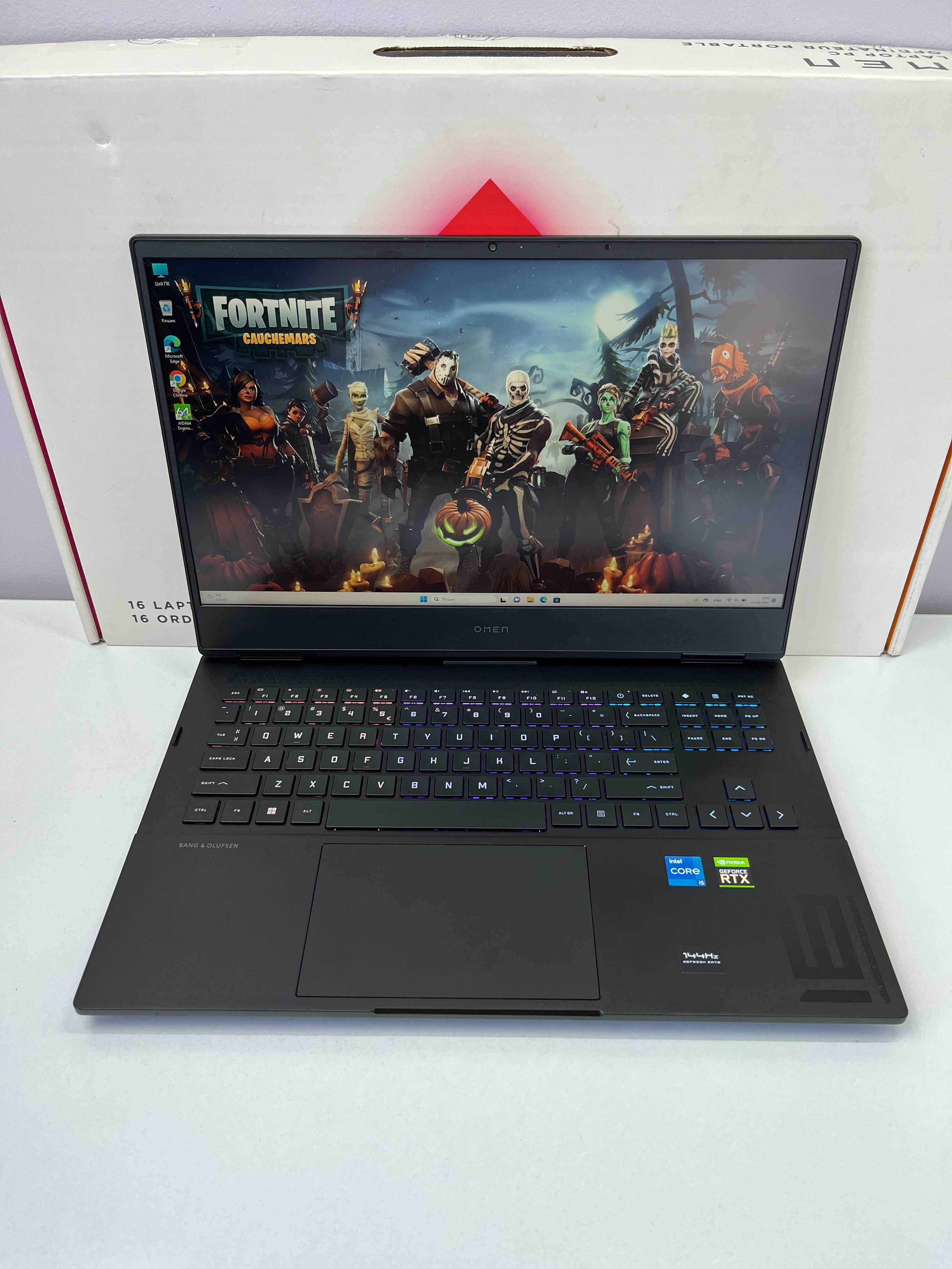 HP Omen 16 144Hz i5-12500H RTX 3050Ti 4Gb RAM 16 Gb SSD 512 Gb