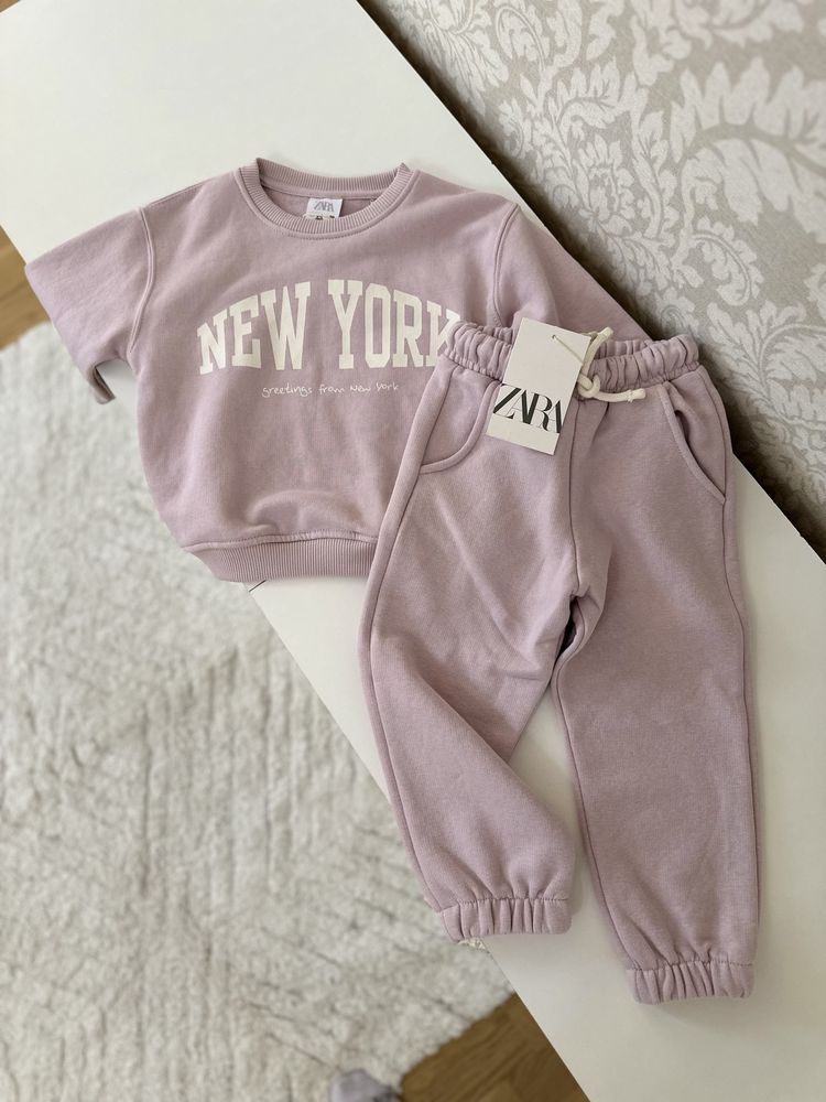 Теплий костюм на флісі  Zara , джинси MOM Zara  2-3 р 98 см нові
