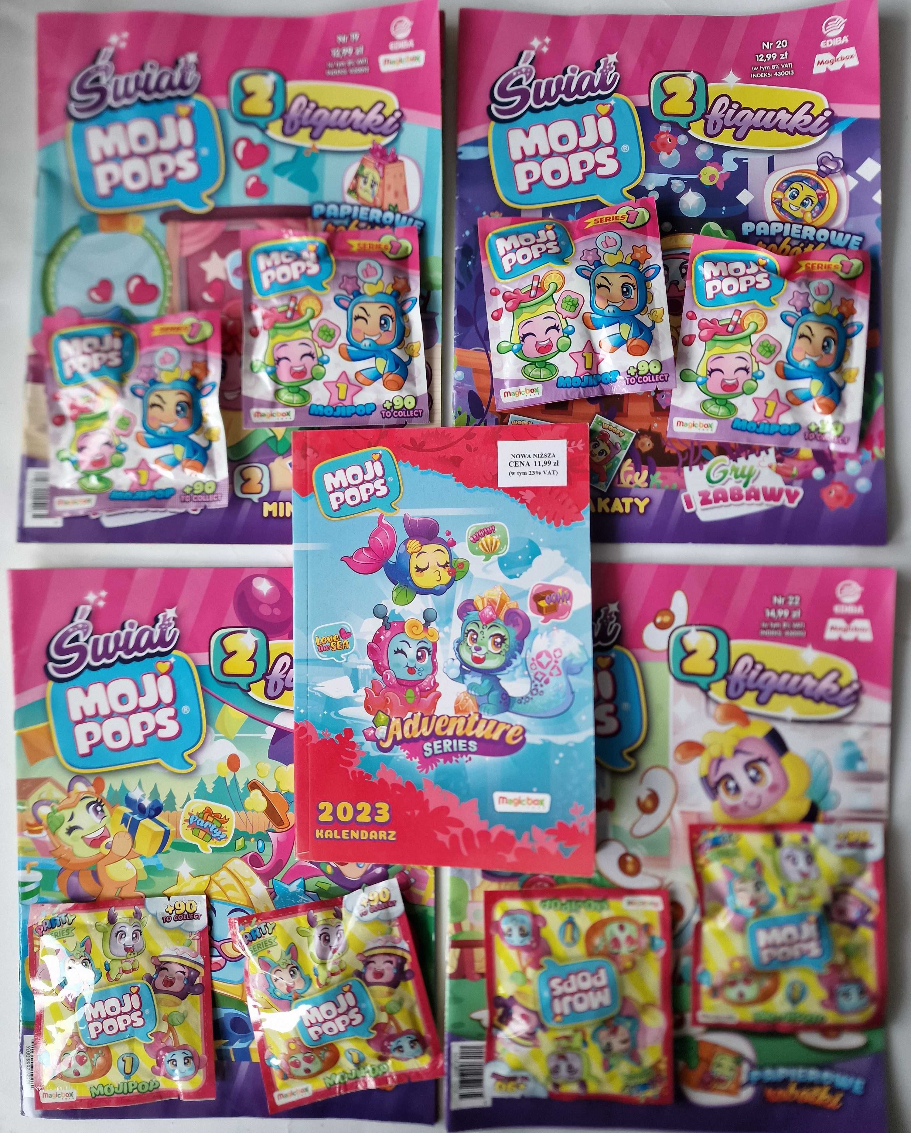 5 w 1 Mojipops 20/21/22/23 saszetki 8 figurki +gratis kalendarz