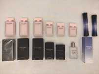 Butelki po perfumach dla kolekcjonera Narciso Rodriguez, Armani, Boss